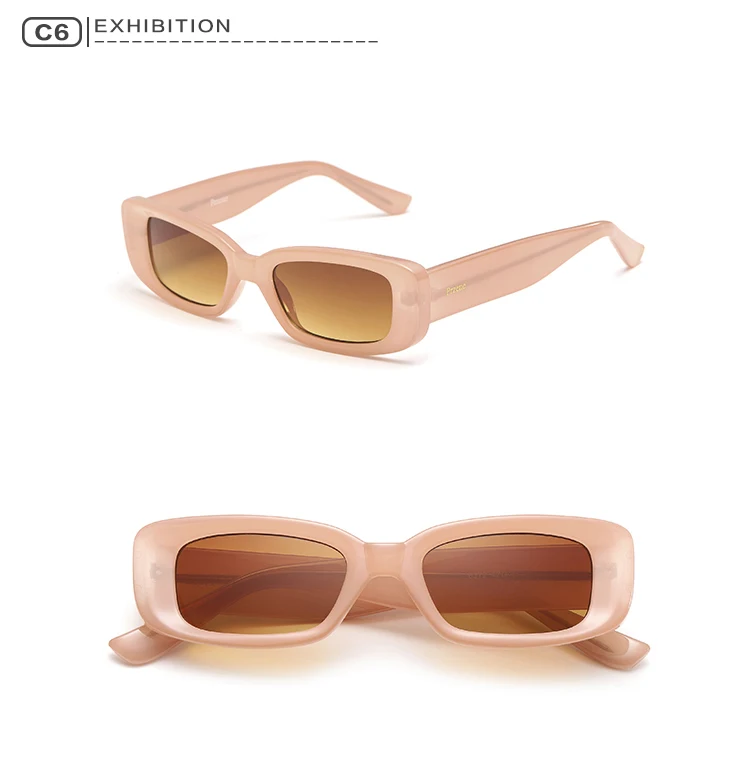 Small Frame Polarized Women Sunglasses Designer Luxury Eyeglass Shades