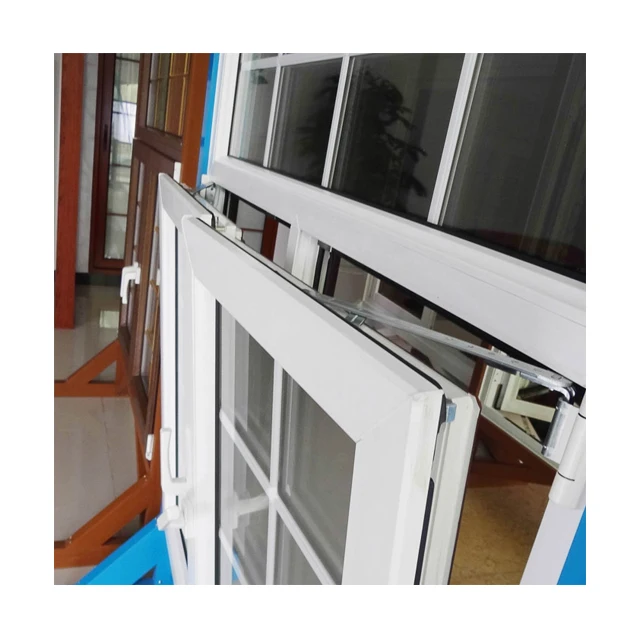 Side Hinged Window/swing and Hinged Windows/60 Series Pvc Tilt Window/guangzhou