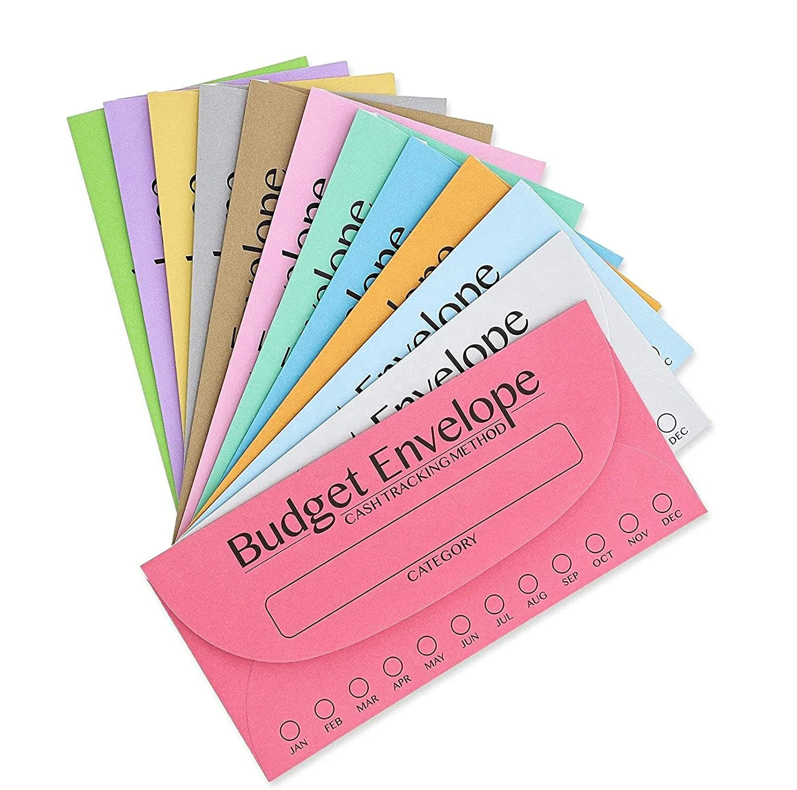 12 Colors Budget Envelopes For Cash System Budget Planner With Cash