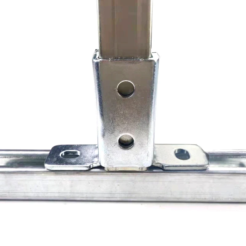 Customized Strut Channel Accessories Fitting C Channel Base Plate Mounting Bracket Seismic Stents