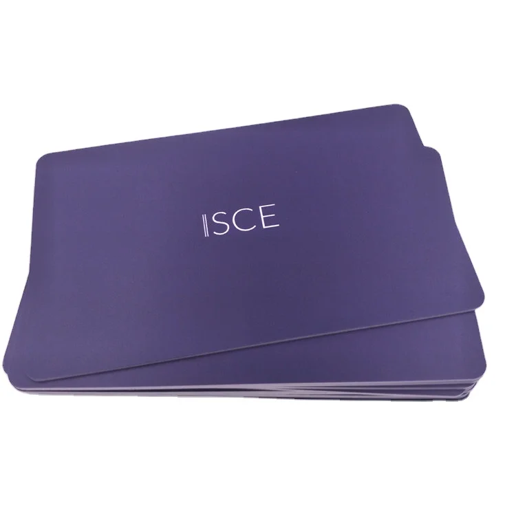 Navy Blue Digital NFC Business Card with 13.56MHz Frequency and RFID Communication Interface Printed Design