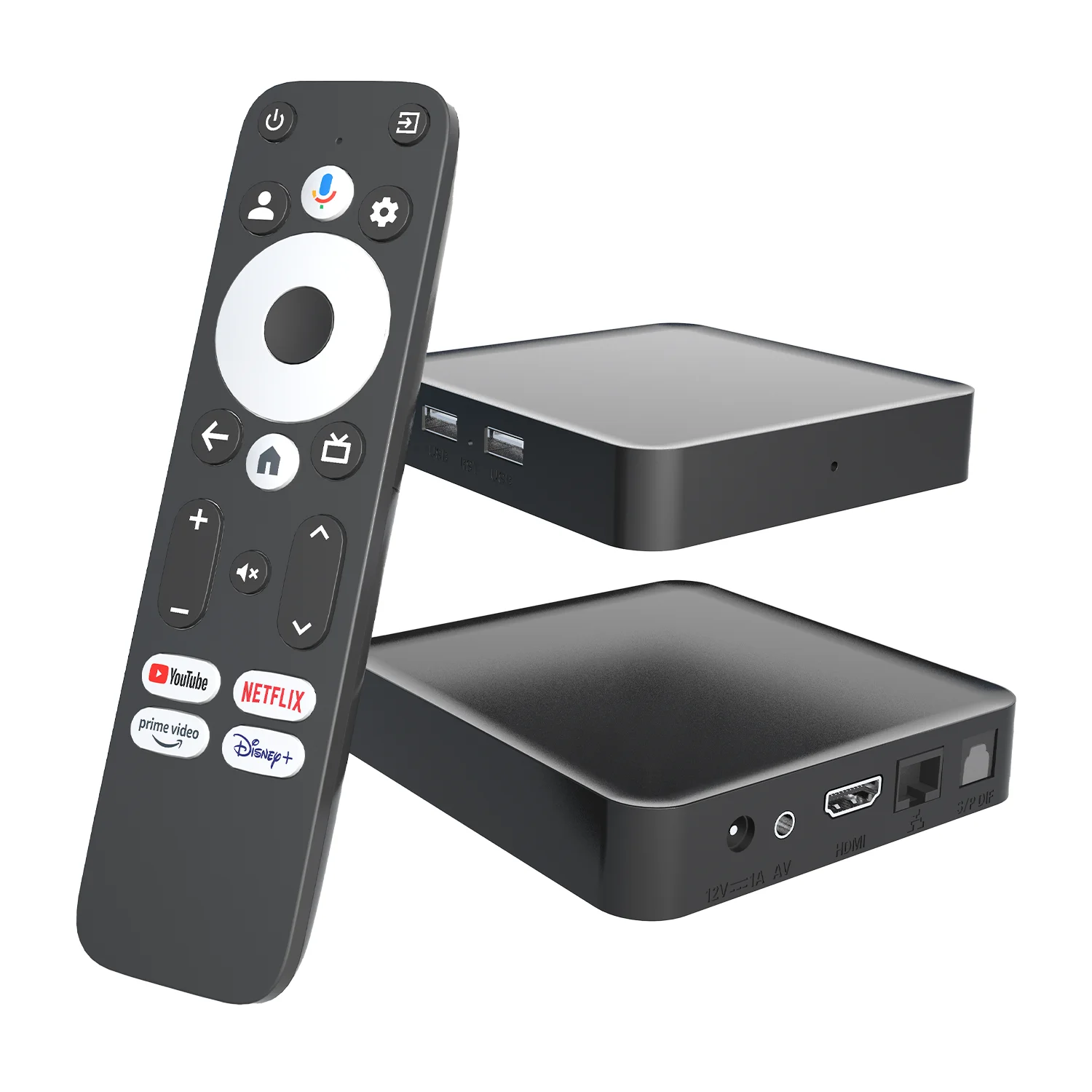 4K Google TV Box with Voice Control & H.265 Decoder, OEM