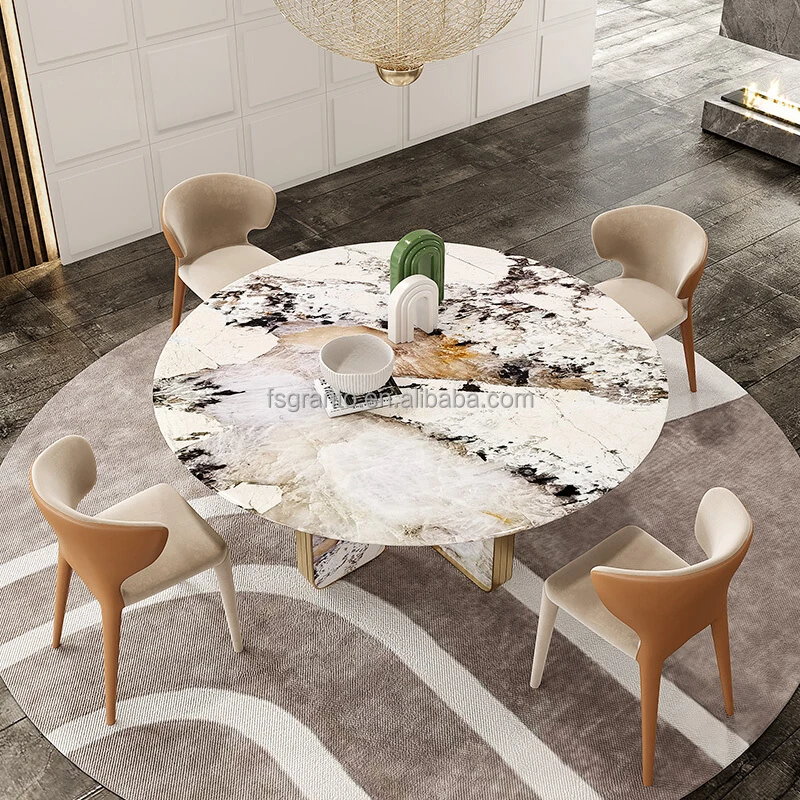 Foshan, China Stainless Steel + Carbon Rock Plate Table and Chairs Dining  Furniture - China New Style Table, Hot Sale Table