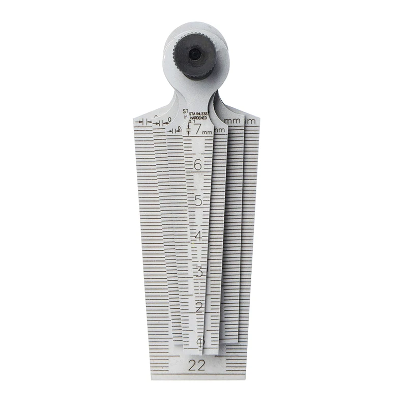 CHILDWEET Stainless Steel Gap Measuring Ruler Taper Gauge