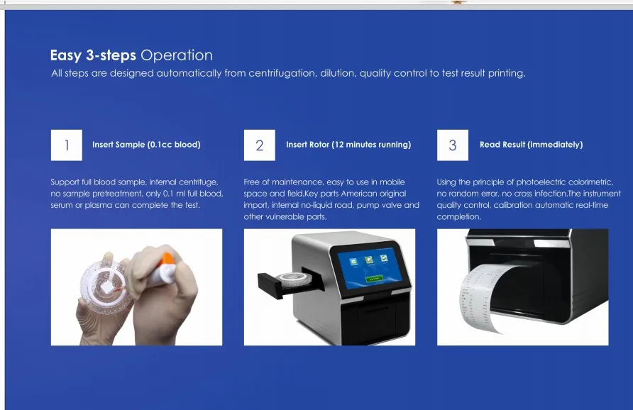 YSTE120V fast test accurate result small size veterinary compact fully automated chemistry analyzer