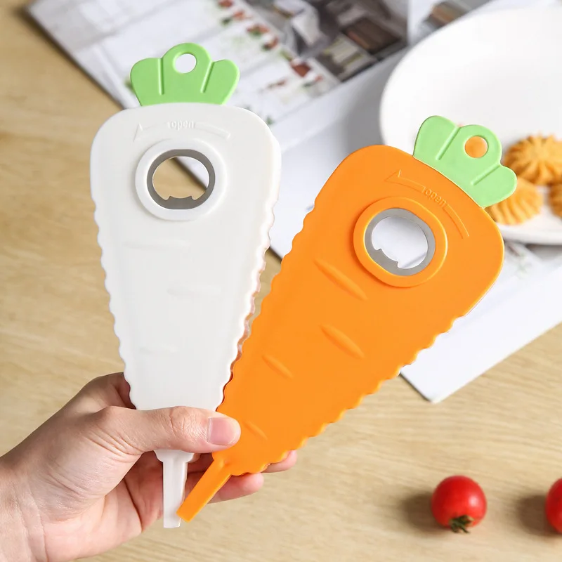 Multifunctional Cartoon Cute Carrot Shape Kitchen Gadgets Can Tools Home  Jar Bottle Opener