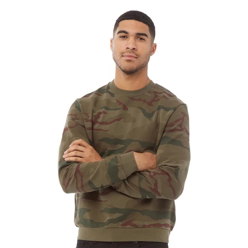 High Quality Crew Neck Camo Sweatshirts 