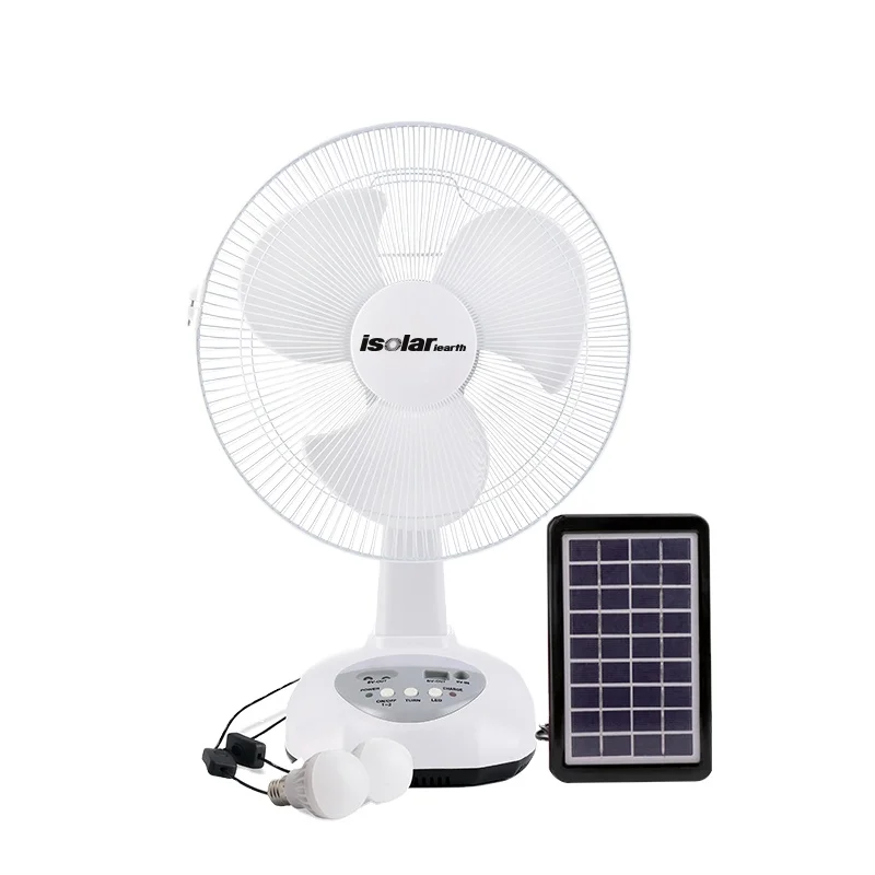 Rechargeable Table Fans with Solar Panels Perfect for Camping