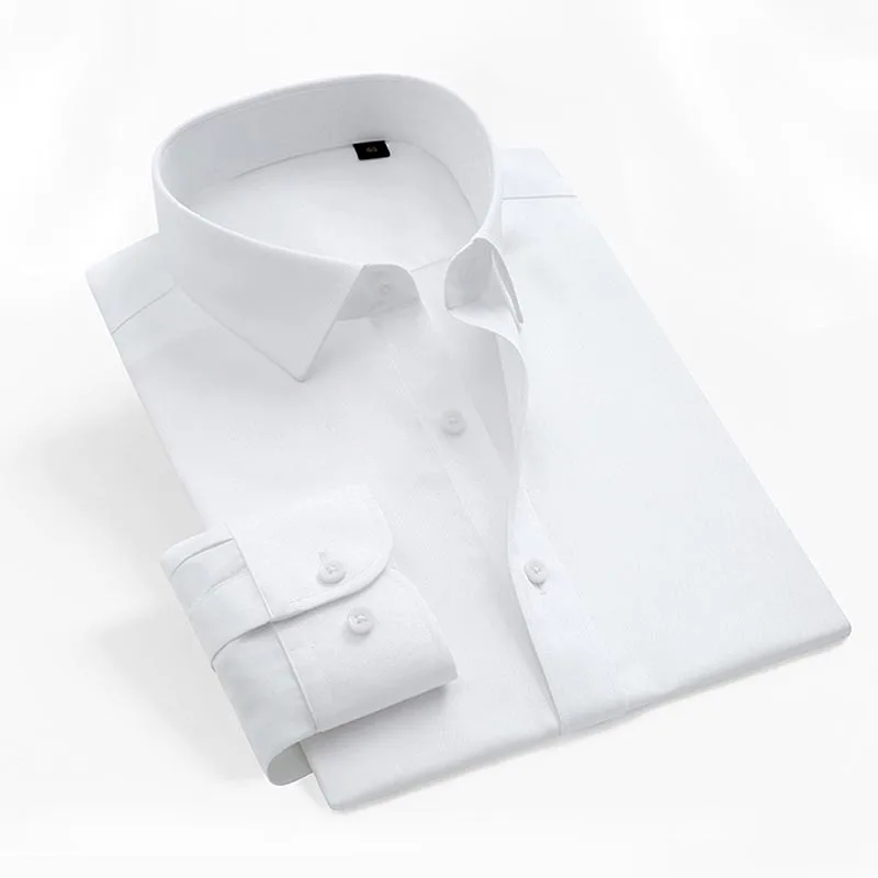 2025 Men's non iron dress shirt Office formal dress shirts for men