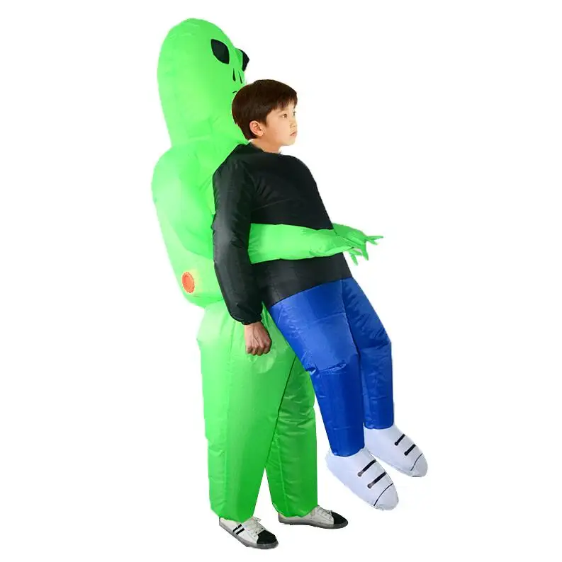 Alien Inflatable Suit Monster Inflatable Costume Scary Green Alien Cosplay  Costume For Adult Party Festival Stage