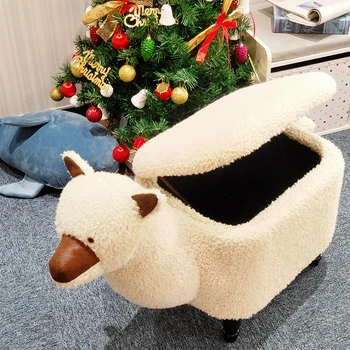 HStex Modern Design Animal Funny Ottoman Foot Stool for Kids and Children unicorn Animal Shape Ottoman