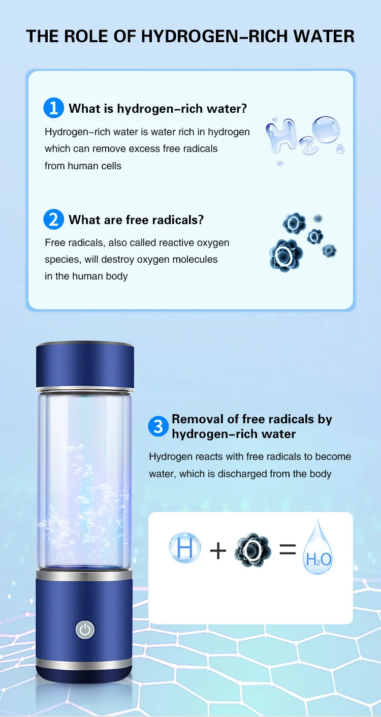 Where Can I Buy Hydrogen Water 430ml Hydrogen Water Bottle Generator Alkaline Water Ionizer 1400