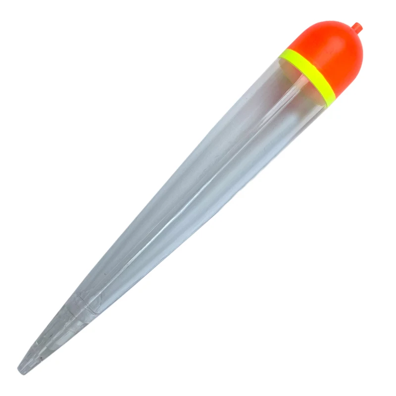 Lot De 10 Flotteurs De Pêche 2.0 Transparent – Flotteurs Nano Matériaux, Orange Fluorescent, Haute Sensibilité Eau Douce & Salée