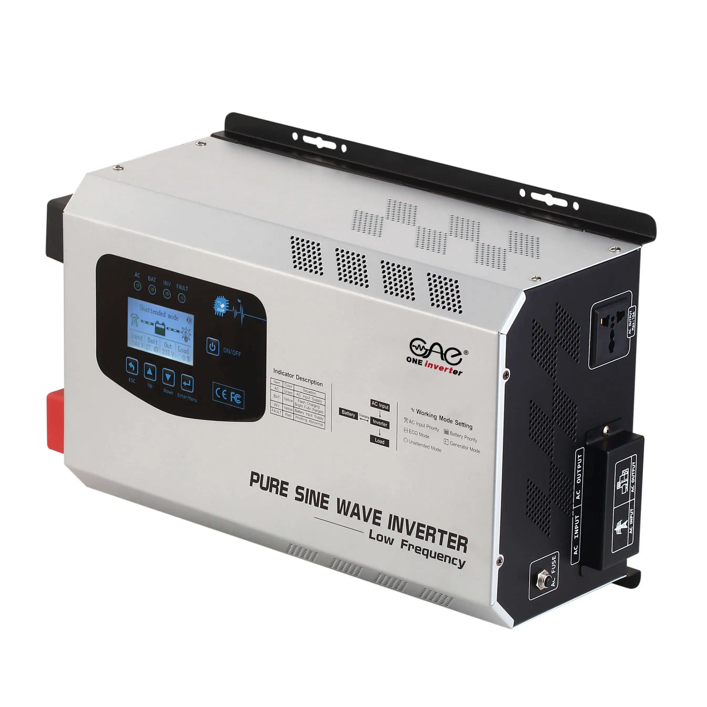 FT Series Inverter off Grid Solar 3000 Watts 24 Voltage Solar Inverter Converter with Charger