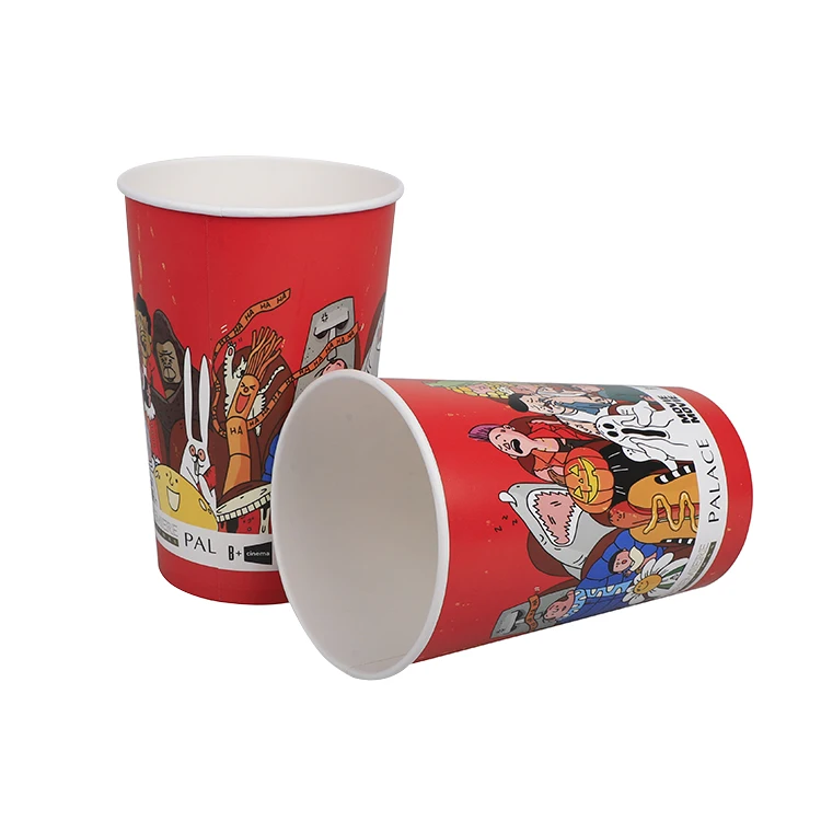 Snack Food Packaging Pop Corn Bucket Disposable Paper Popcorn Cups ...