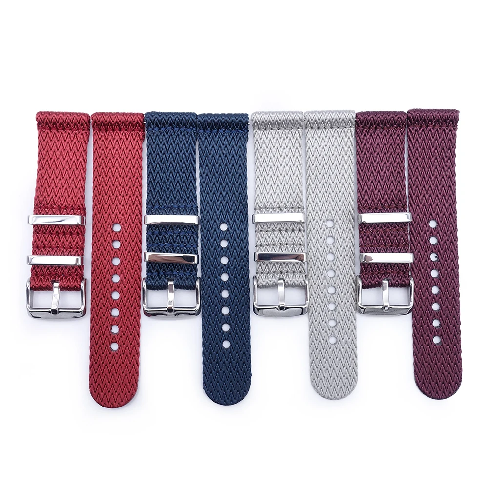 High Quality Two Piece mm 22mm Herringbone Stripe Nylon Watch Strap For Garmin Seiko Buy Herringbone Nylon Watch Strap Nato Watch Strap Shark Teeth Watch Bands Product On Alibaba Com