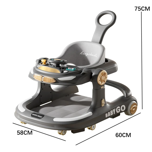 Factory Price Multi-Function Adjustable Height Baby Walkers for Twins Twin Baby Walker Baby Land Walker