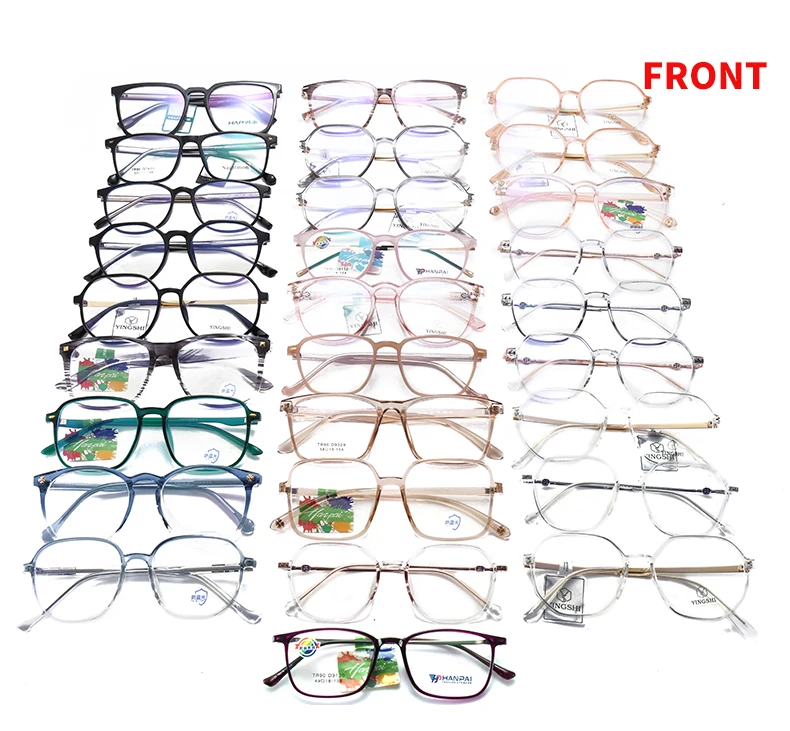 Promotional Cheap Fashion Optical Spectacle Eyeglasses Frames For Men Women Unisex Tr90 Metal 2203