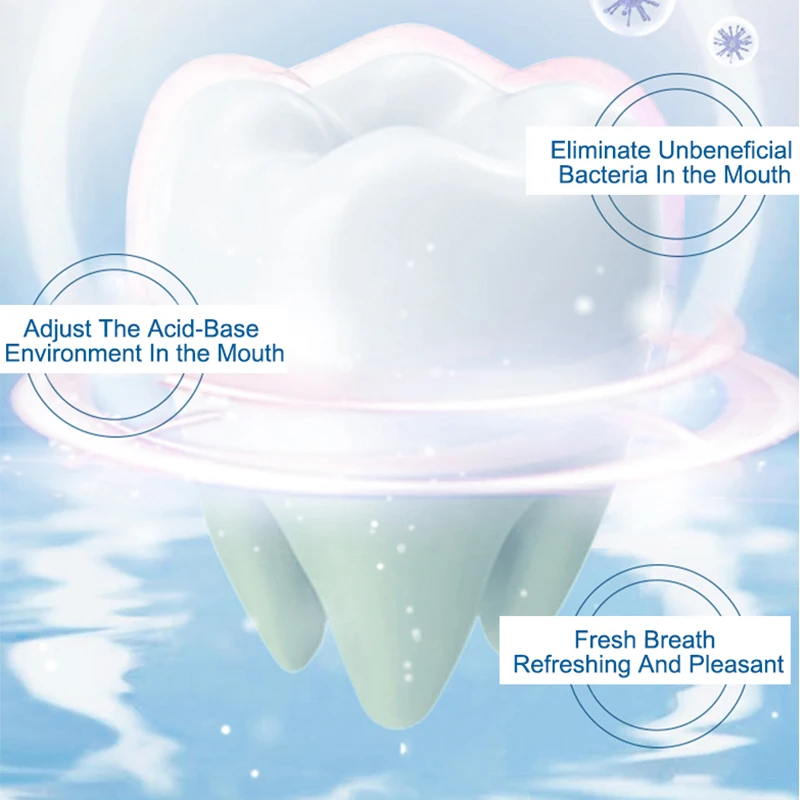 Oem Odm пользовательская этикетка, натуральный органический устойчивый к моли отбеливающий пробиотик, пищевая сода, яркая белая зубная паста