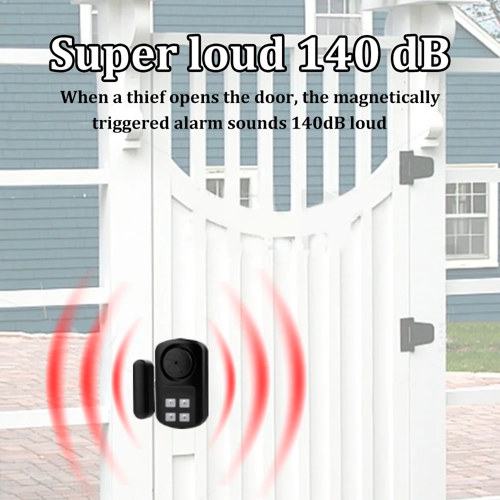 Outdoor Door Alarm Waterproof Inground Pool Safety Alarm with