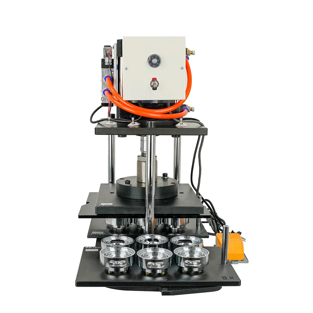 Pneumatic Badge Button Pin Making Machine Size 72x42x60cm Metal Pin Badge Button Magnet Making Machine