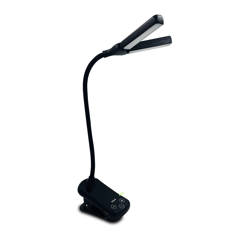 product portable warm white 1600k 6000k memory 03w type c rechargeable flexible neck clip led book light for reading-37