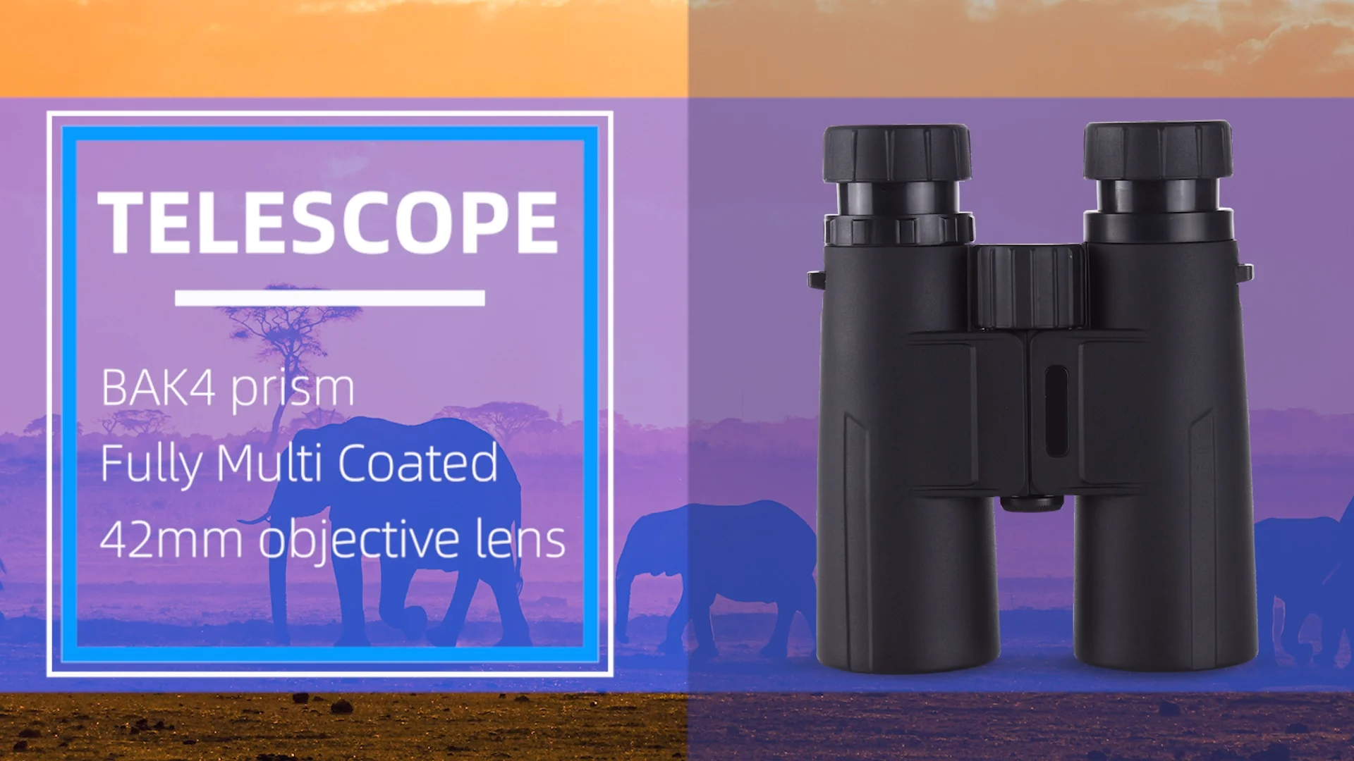 Professional 8x42 Binoculars Hd Bak4 Prism Telescope Outdoor Hunting