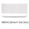 M8016 Plat rectangulaire à pois de 10,5 pouces