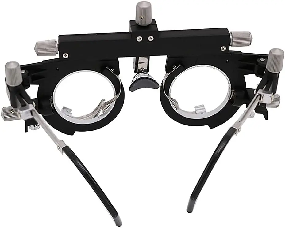 Rightway Brand High Quality Optical Optic Trial Lens Frame Eye Optometry Optician Cylinder Axis Adjustable Temple Length