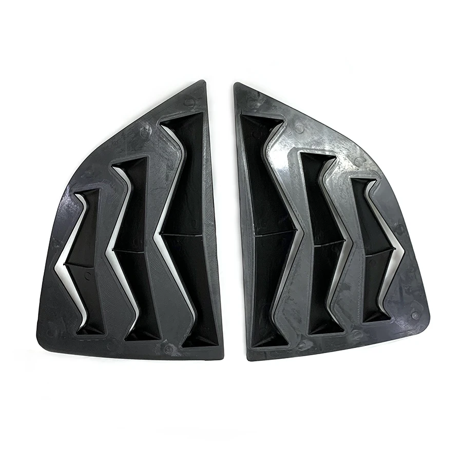 product rear side vent window scoop louver trim for 2014   2020 honda fit jazz 2015 2016 2017 2018 sport style car exterior decoration-9