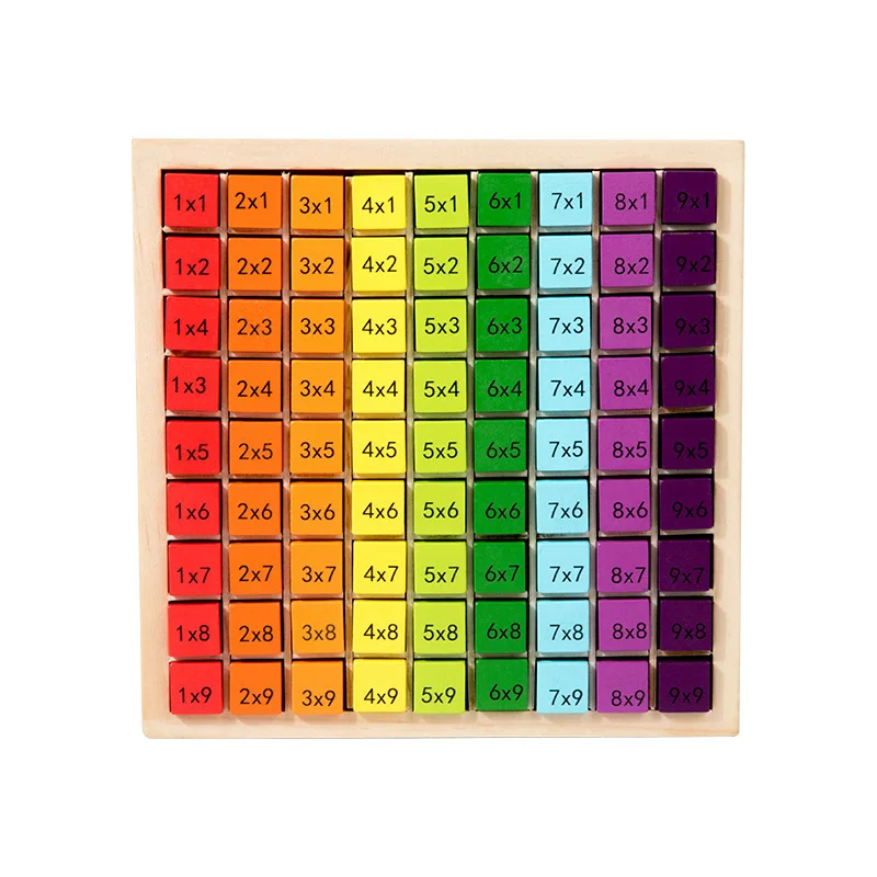 モンテッソーリ教育玩具 木製かけ算&算数テーブルボードゲーム 子供向け