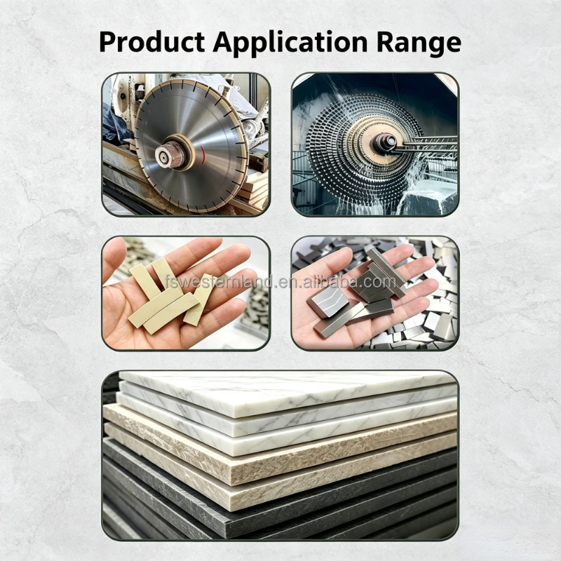 Diamond segments application range