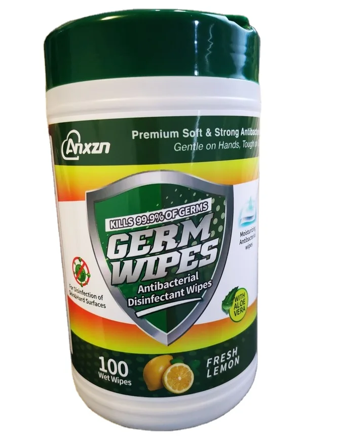 New Product Premium Soft and Strong Lemon Scent Antibacterial Wet Wipes