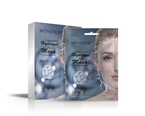 Private Label Direct Factory Skincare Jelly Face Mask Deep Hydrating Transparent Crystal Hydrogel Facial Mask Sheet