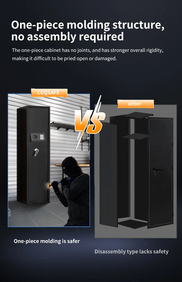 CEQSAFE American Storage Hidden Safe Gun Boxes Wholesale With Key Lock factory