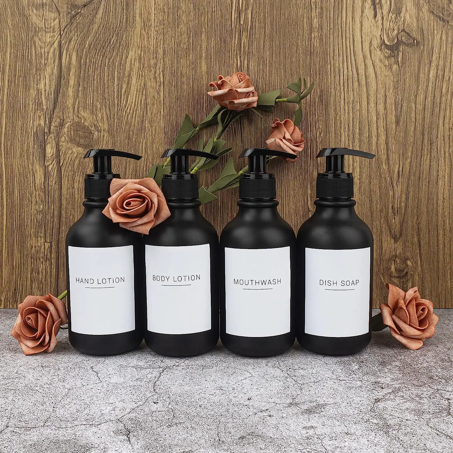 500ml 300ml Cheap Customized Logo Plastic Liquid Soap Dispensers Shampoo Bottle  Higher Quality Hand Soap Dispensers with Pump
