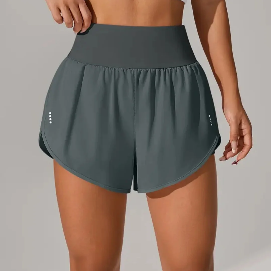 Versatile Basic Women Short Sports Shorts Delicate Skin Friendly Moisture Wicking Yoga Running Fitness Shorts