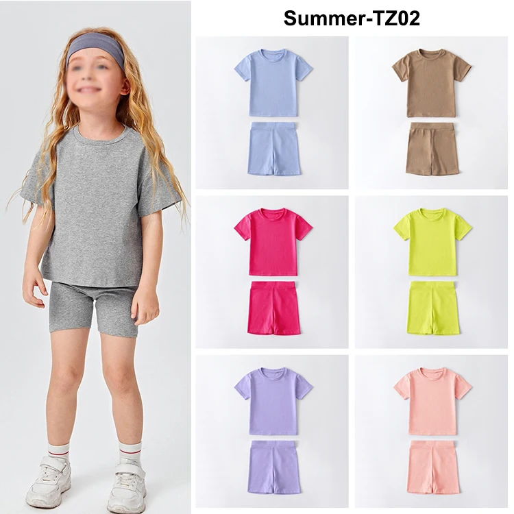 Kids Little Girls Sweatsuit Clothings Cycling Wear Outfit Two Piece
