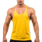 Singlets Custom Muscle Fitness Bodybuilding Gym Clothing Male Sleeveless Vest Print Blank Wife Beater Singlets Stringers Men Tank Top