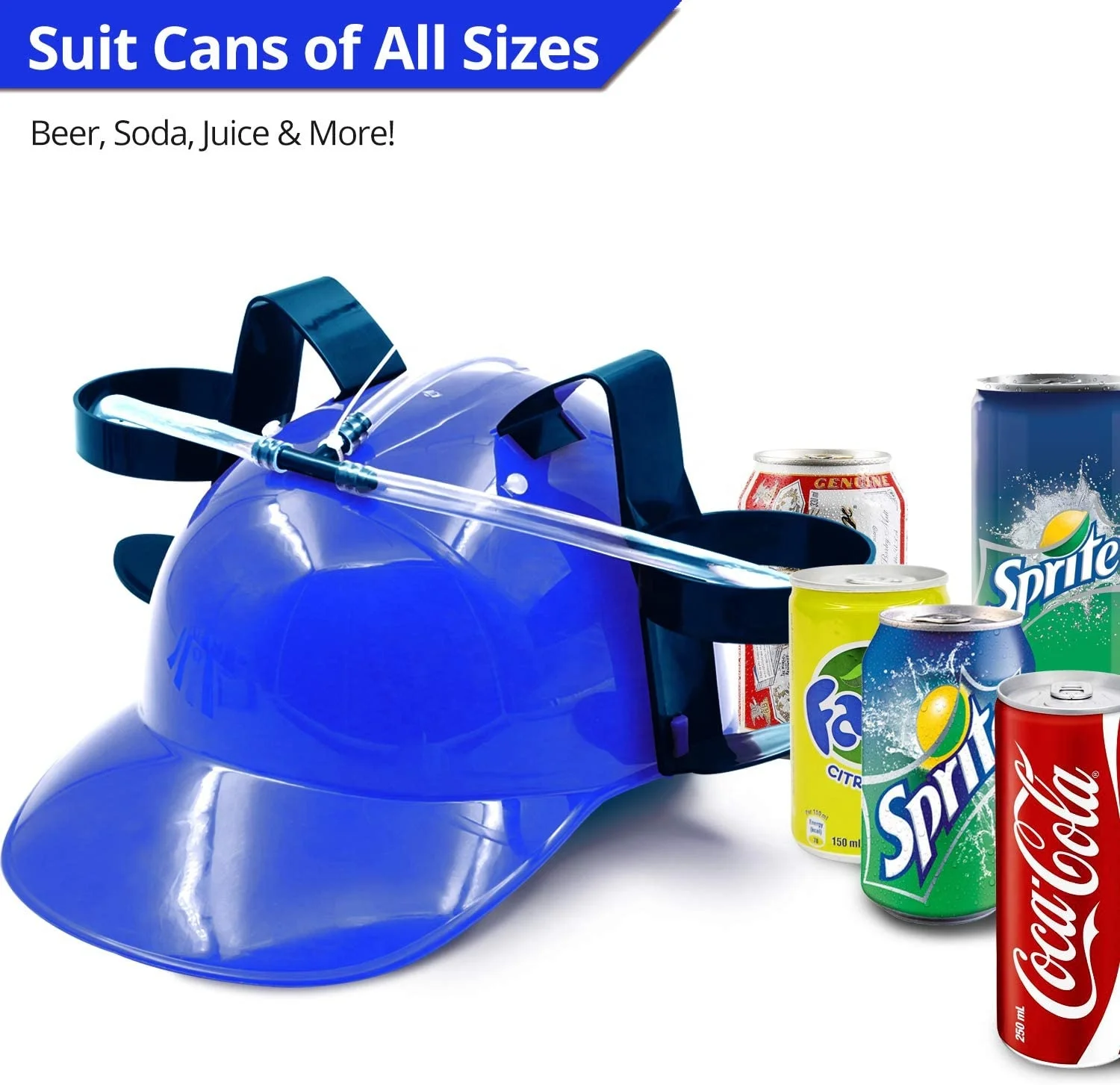 Drinking Hat with Straws Party Hat Can Holder Cowboy Hats Beer & Soda  Holder Beer Hat