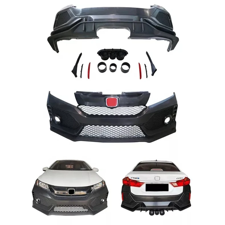 Car Body Kit For Honda City 20152020 Upgrade To Type R Style Front