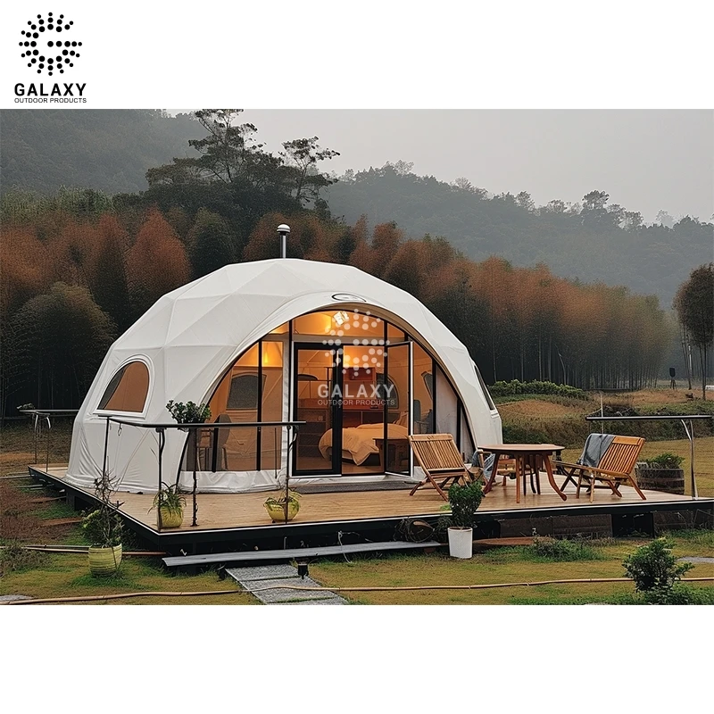 イタリアの広々とした換気インフレータブル7mジムグランピング測地線