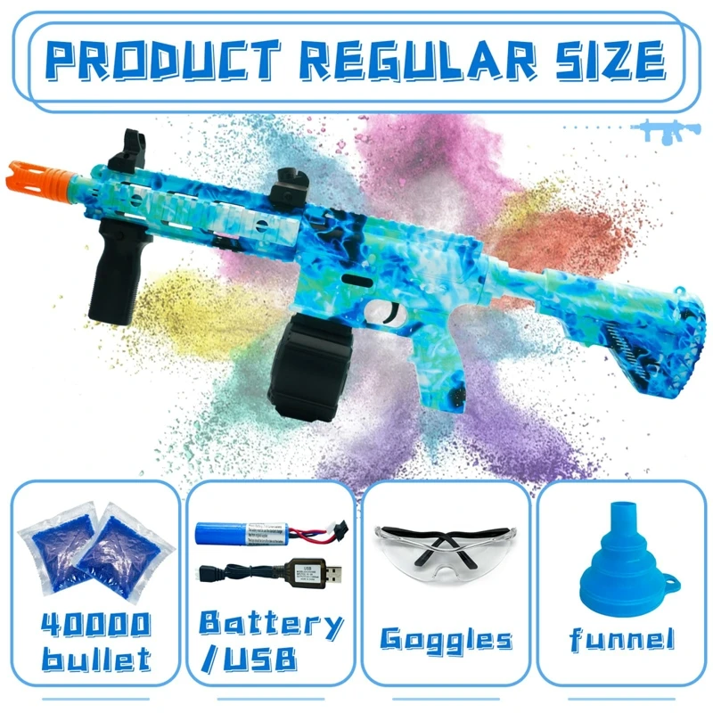 2022 Fully Automatic Gel Water Gun Pistol Ak47 Uzi M416 M4 Ammo Orbie ...