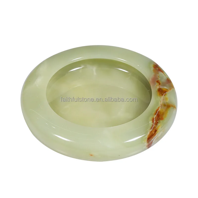 Luxury Green Marble Portable Ashtray - Custom Cigarette Smoking