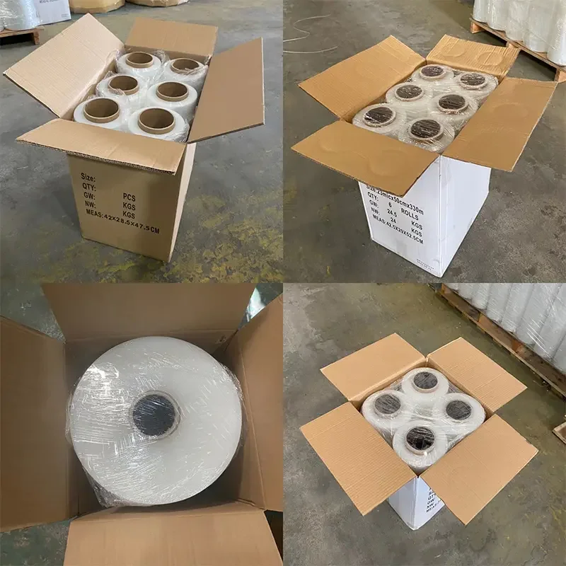 High Quality Plastic PE LLDPE Pallet Wrap Stretch Film Custom Printed Color Cling Pallet Wrap
