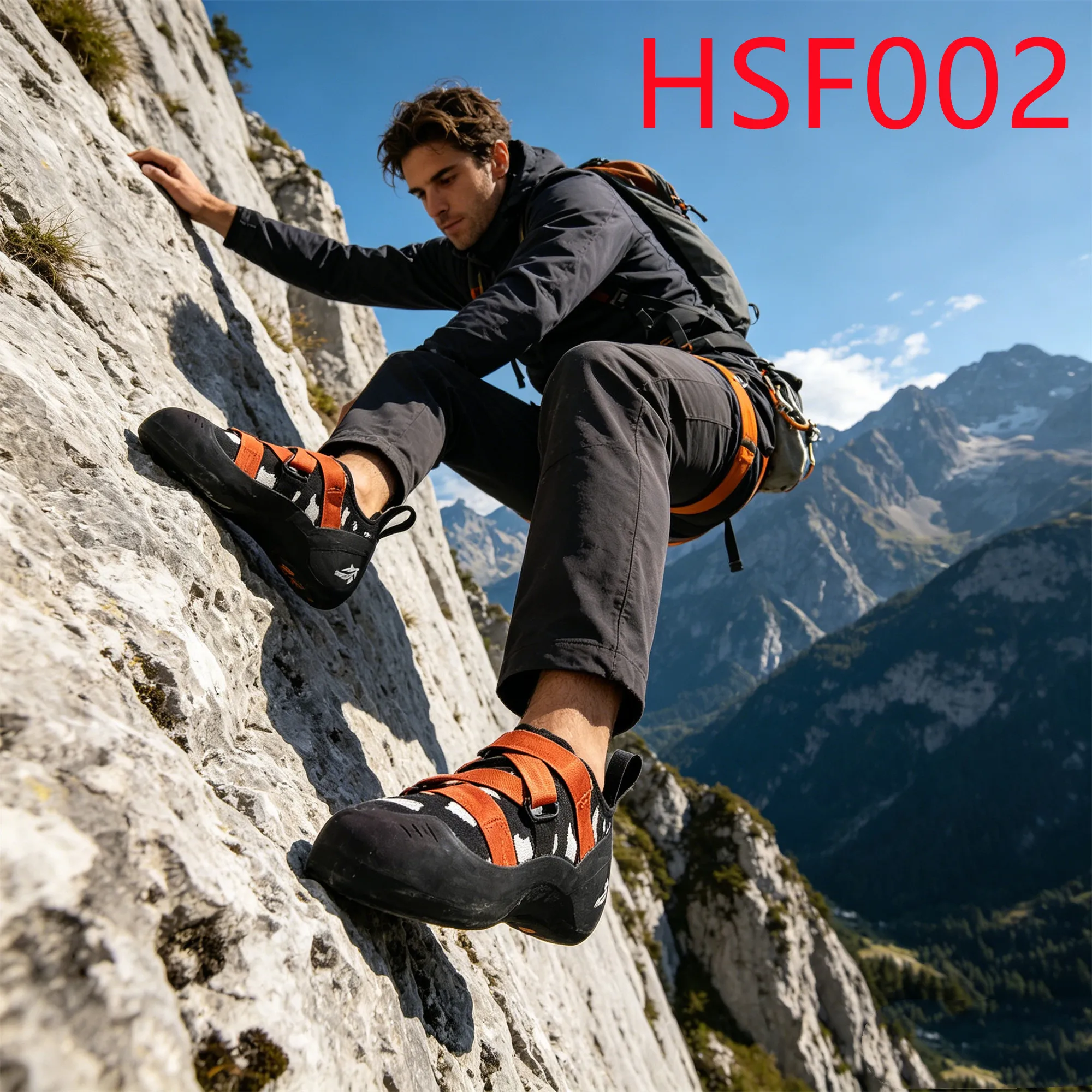 HY,Climbing Gym Strong Grip Rubber Outsole Adult/toddler Rock Shoes Factory Output Curved Toe Design Boulding Shoes HSF002