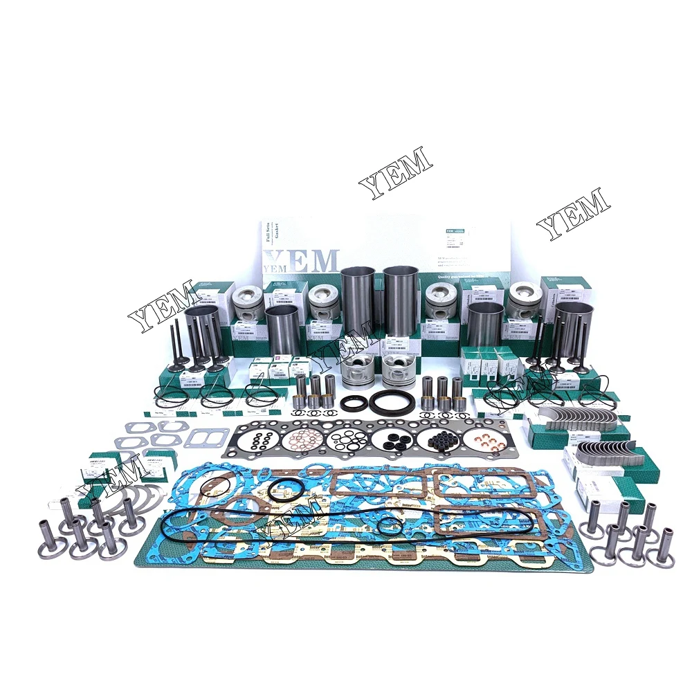 6BG1-3.5 Overhaul Kit With Bearings Set Piston Rings Full Gasket Set Valve Liner Kit for Isuzu Diesel Machinery Engine Parts