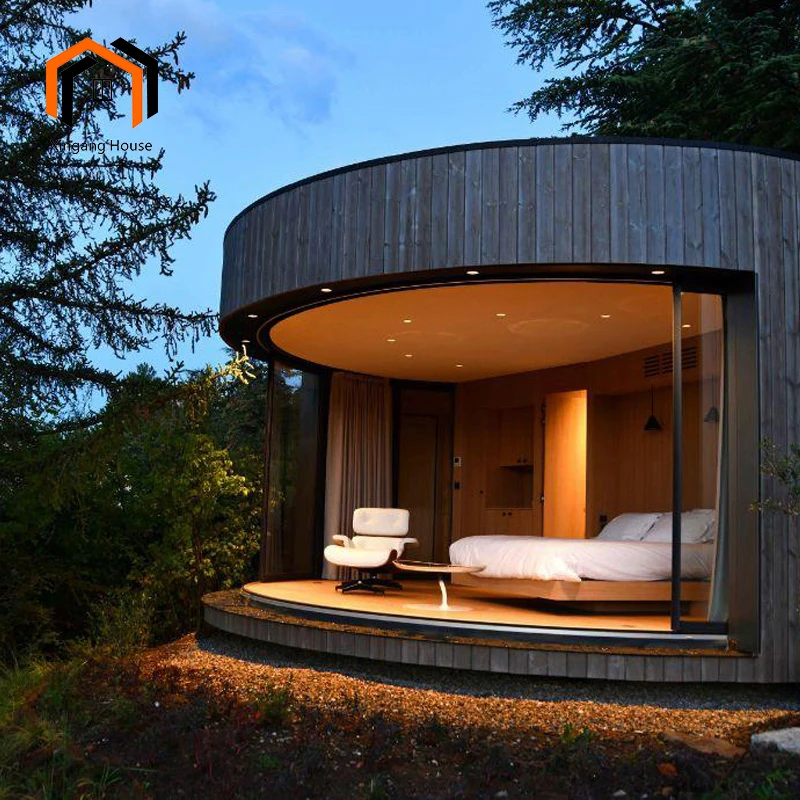 Waterproof Modular Steel Wood Prefabricated House European Style Small Home Villa Office Bathroom for Apartment Warehouse Use