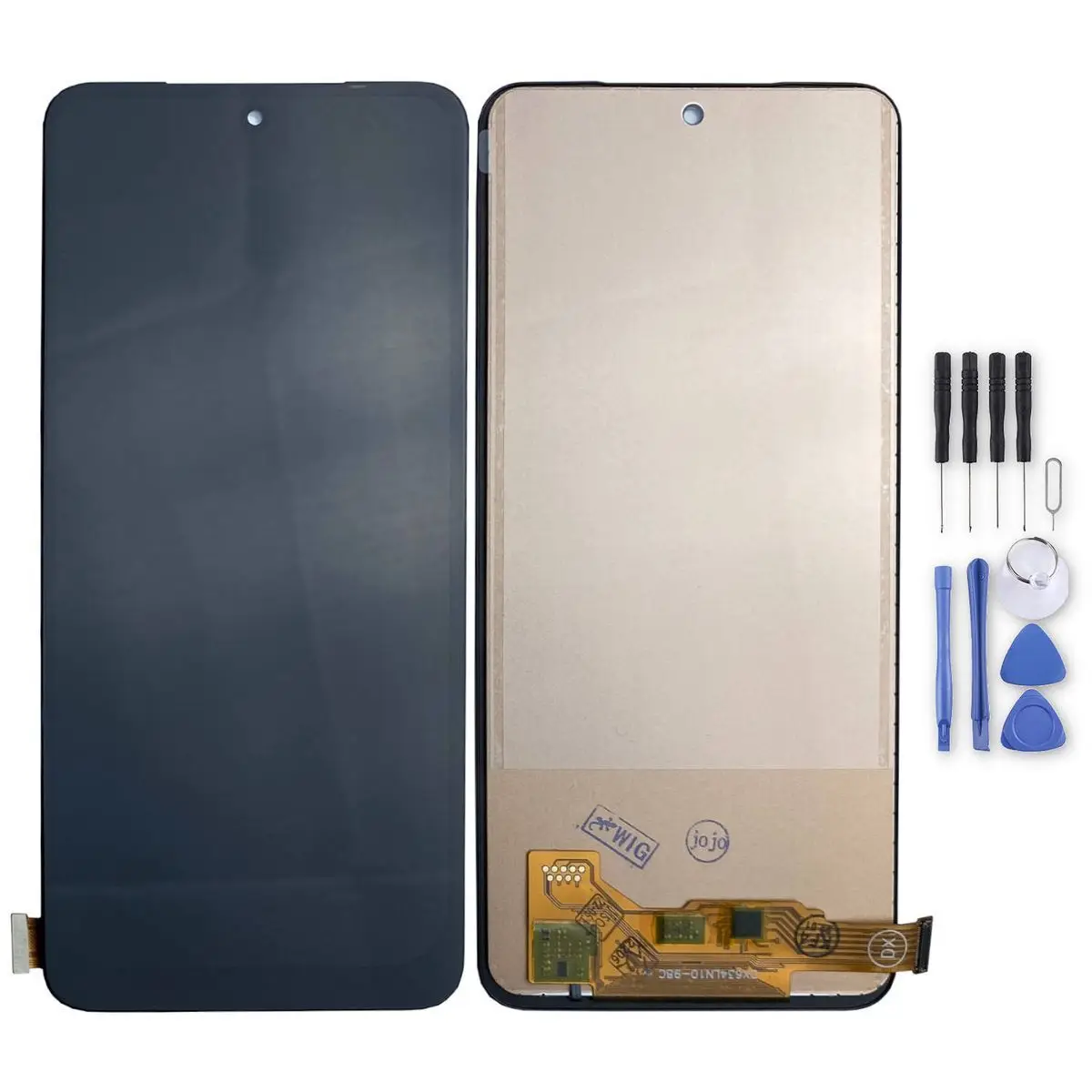 Ecran LCD et Vitre Tactile Noir Sans Chassis pour Vivo Y52 5G