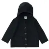 23fub navy blue-hooded wool coat